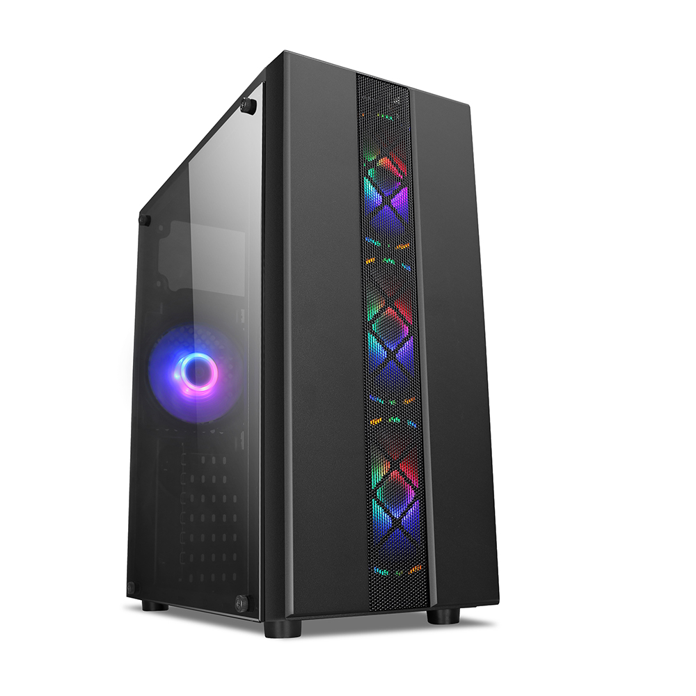 320-2 Gaming PC Case with RGB Fans (ATX Version)