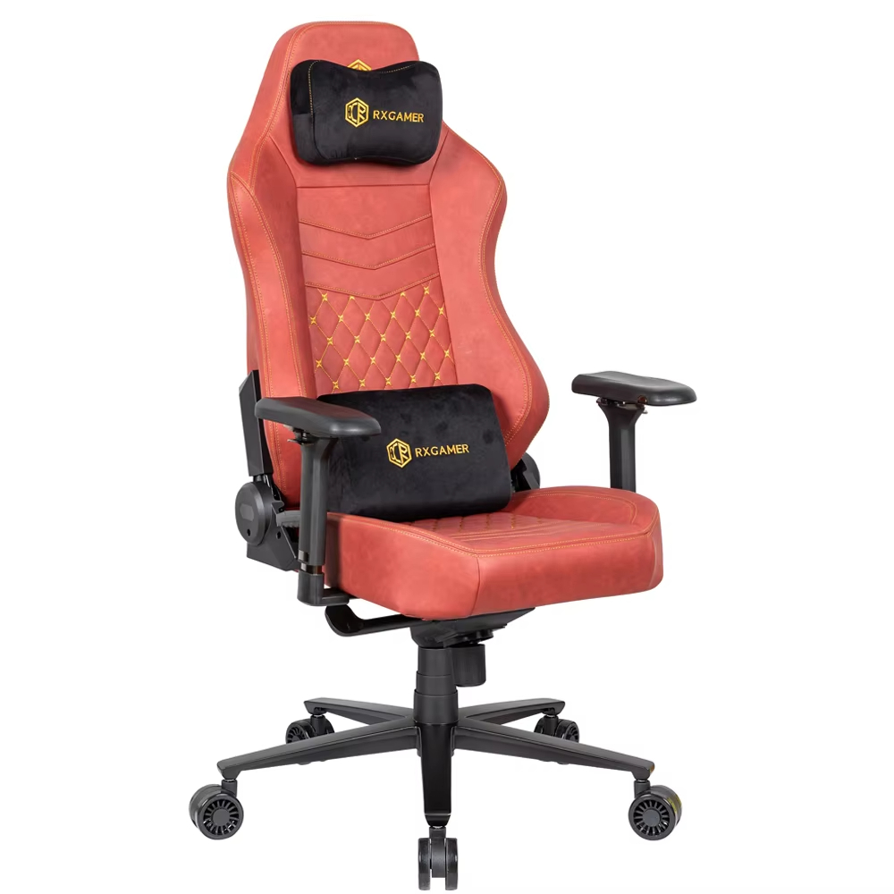 OEM ODM Luxury Ergonomic Polyurethane Leather Gaming Chair Sturdy Steel Frame Adjustable Racing Rotation 4D Home Cooling Computer