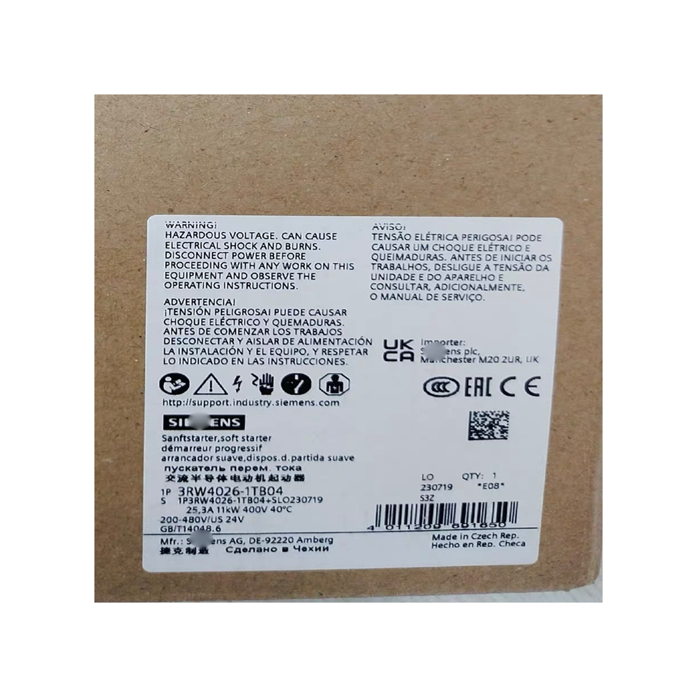 Multi functional Siemens industrial automation equipment, affordable price, soft starter 3RW4776-0LB00