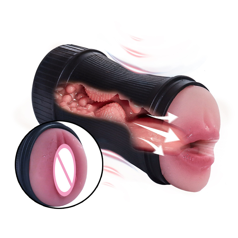 MRL advanced men's automatic masturbation cup, with safer sexual experience, realistic texture and suction cup base, brings intimate pleasure