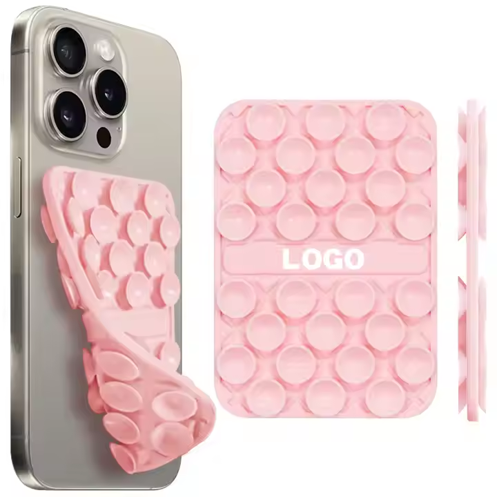 Hot selling new design double-sided silicone suction cup waterproof phone holder, smartphone holder