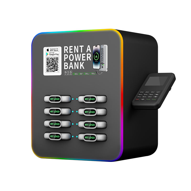 The best combination of restaurant advertising and airport phone charging rental, vending machine, portable charger rental, power station
